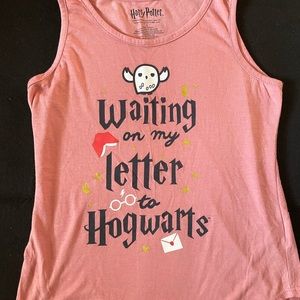 Harry Potter Tank! Girls size Large (10/12) Mauve Pink.